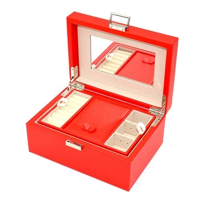 Branded Small Mirror Jewelry Box