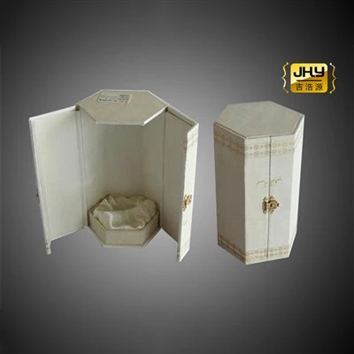 White Double Door Wine Box